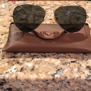 Polarized aviator ray bans -small/junior
